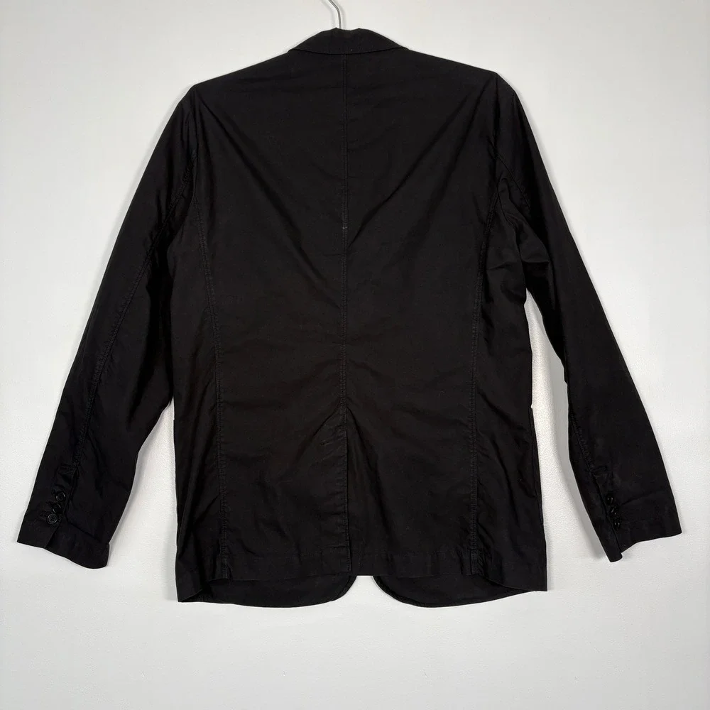 C.P. Company Mens Sport Coat 52 (42‎ US) Black Cotton Nylon 3-Button Made Italy